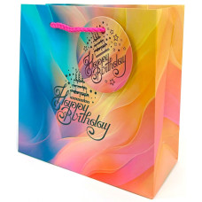 Пакет подарунковий "Art studio of Happines" 16х16х7 см /GB-24017/ мат.лам. (10)