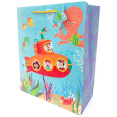 Пакет подарунковий "Art studio of Happines" 26х32х12 см /GB-24038/ мат.лам. (10)