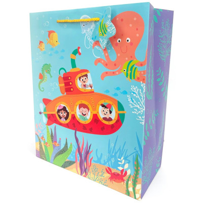 Пакет подарунковий "Art studio of Happines" 26х32х12 см /GB-24038/ мат.лам. (10)