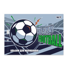 Зошит для малювання А4/12арк "YES" /130615/ скоба, з перфорацією Football (8/192)