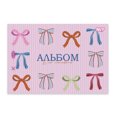 Зошит для малювання А4/28арк "YES" /130654/ скоба, з перфорацією Pink bow (4/96)