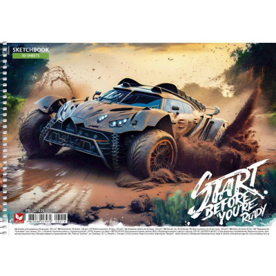 Альбом для малювання "Школярик" А4/30арк./PB-SC-030-8018/ спіраль, 120г/м2, УФ-лак (9/63)