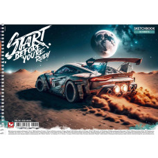 Альбом для малювання "Школярик" А4/30арк./PB-SC-030-8018/ спіраль, 120г/м2, УФ-лак (9/63)