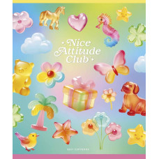 Зошит уч. "Star" 48арк.# /3525K/ "Nice Atitude Club" УФ-лак (дівчинка) (10/100)