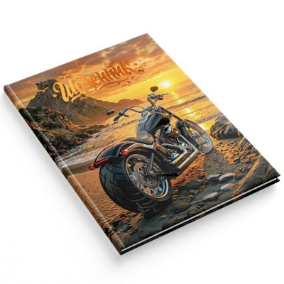 Щоденник шкільний "Soft Touch" тв.обкл. /1В3546/ виб.УФ лак, тиснення "Мотобайк" (1/20)
