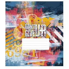 Зошит уч. "Школярик" 48арк.# /3314K/ "Dont Give Up" ВД-лак (хлопчик) (10/100)