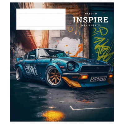 Зошит уч. "Школярик" 48арк.== /3275L/ "Men's style" ВД-лак (хлопчик) (10/100)