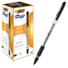 АКЦІЯ Ручка гелева "BIC" Gel-Ocity Stic (уп.30шт) /bcCEL1010266/ чорна 3+1 (1)