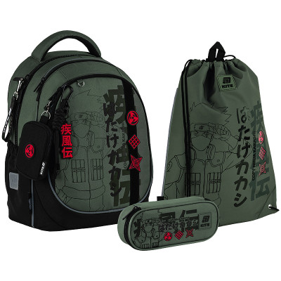 Набір "Kite" /SET_NR25-700M/ рюкзак + пенал + сумка для взуття 700 Naruto Shippuden (1/6)