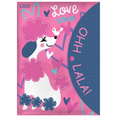 Папка-конверт на  кнопці А4 "1В" /491835/ "Love XOXO" (12/60/120)