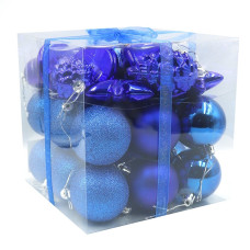 Набір новорічних кульок "JO" /DSCN1366/ "Blue" 6см, 30шт. (1/27) Набір новорічних кульок "JO" /DSCN1366/ "Blue" 6см, 30шт. (1/27)