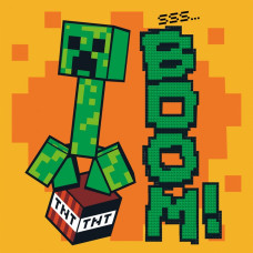 Картина за номерами "SANTI" /954932/ "Minecraft. Кріпер БУУМ!", 25*25см, з алмазною мозаїкою Картина за номерами "SANTI" /954932/ "Minecraft. Кріпер БУУМ!", 25*25см, з алмазною мозаїкою