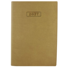 Щоденник "OPTIMA" ДАТ. 2027 /O25285-66/ STRIPE бежевий, А5, м'яка обкладинка (1/20)