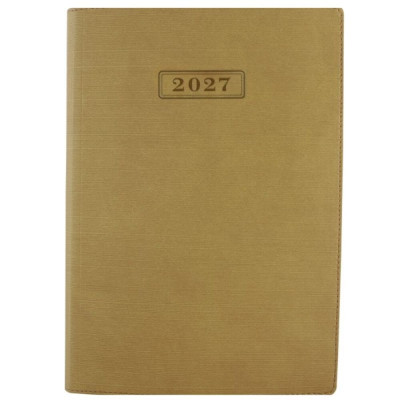 Щоденник "OPTIMA" ДАТ. 2027 /O25285-66/ STRIPE бежевий, А5, м'яка обкладинка (1/20)