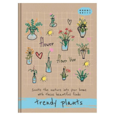 Блокнот А5/72арк "Рюкзачок" /ТП-1/ "TRENDY PLANTS" # тв/лам. обкл., 60 г/м2, мікс (1/16)