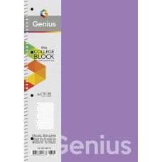 Зошит А4/80арк. "Genius" спіраль /А4-080-6803K/ ##, пластик 0,5 мм, 70 г/м2, заокруглені кути (4/40)