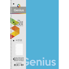 Зошит А4/80арк. "Genius" спіраль /А4-080-6803K/ ##, пластик 0,5 мм, 70 г/м2, заокруглені кути (4/40)