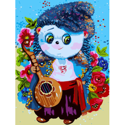 Картина за номерами "SANTI" /954410/ "Пан Їжачок" 30*40 см