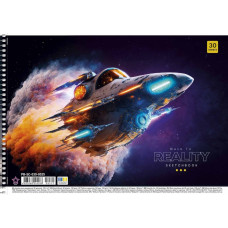 Альбом для малювання "Star" А4/30арк./PB-SC-030-8525/ спіраль, 100г/м2, УФ-лак (9/81)