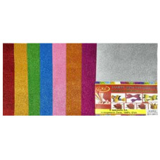 Флексика (фоаміран) /0266-8/ А4/8арк., 2мм, 20*30см блискітки, клейка основа (1/8/120)