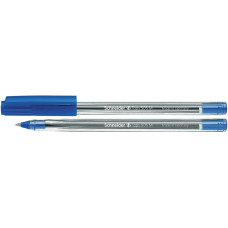 Ручка кулькова SCHNEIDER TOPS 505 М /S150603/ СИНЯ, 0,7 мм. корпус прозорий (50/1000)