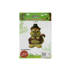 Кулька фольгована "WB" /YY-F1029/ "Білочка" 63,5*39см  3D, фігурна (1/10)