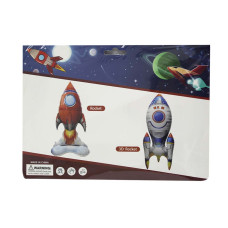 Кулька фольгована "WB" /YY-F0975/ "Ракета" 127*50см  3D, фігурна