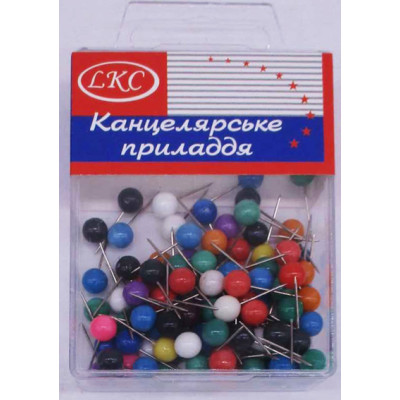 Кнопки декор /1018/  "Кулька 0,6см" кол.Пласт, 100шт  (1/12)