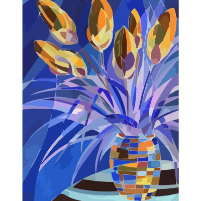 STOCK Картина за номерами „Весняний букет“, 35*45см /N00013198/ RS