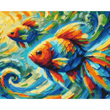 Картина за номерами "Brushme" /BS54161/ "Рибки" 40*50см