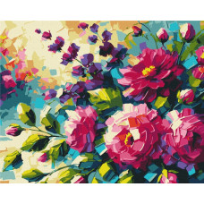 Картина за номерами "Brushme" /BS54159/ "Квіти літа" 40*50см