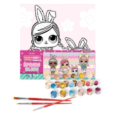 Картина за номерами "Ідейка" /KHO1102/ "LOL Surprise! Spring Bling Hops with Kittea" 40*40 см