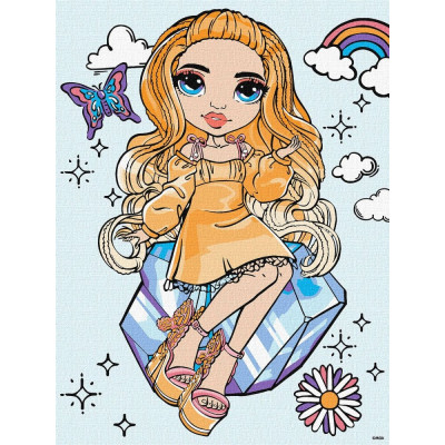 Картина за номерами "Ідейка" /KHO1245/ "Rainbow High Poppy Rowan" 30*40см
