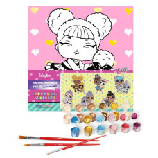 Картина за номерами "Ідейка" /KHO6287/ "LOL Surprise! TroopSurprise Queen Bee With Queen Pup" 40*40см