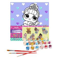 Картина за номерами "Ідейка" /KHO6289/ "LOL Surprise! TroopSurprise Crystal Queen With Crystal Bunny" 40*40 см