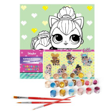 Картина за номерами "Ідейка" /KHO6290/ "LOL Surprise! TroopSurprise Kitty Queen With Kitty Kitty" 40*40 см