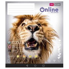 Зошит уч. "Школярик" 36арк.== /3420L/ "Online" ВД-лак (нейт) (20/120)