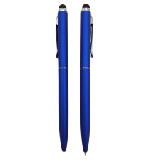 Ручка кулькова поворотна "LUXOR" /2929/2930/ "Premier-Touch Pen" метал, стилус, корпус: синій, сірий, мікс (10)