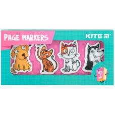 Індекс регістри "Kite" /K22-479-5/ пластикові 4x20 шт, 35х50 мм "Pets" (1/25/100)