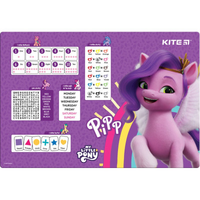 Підкладка настільна "Kite" /LP23-207/ 42,5x29см, PP, My Little Pony (1/10/200)