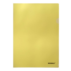 Папка-куток А4 "SCHOLZ" /01310/ жовта, 180 мкм (10/200)