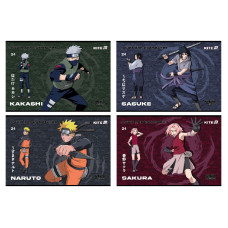 Зошит для малювання А4/24арк. "Kite" /NR25-242/ скоба, гібр. лак + УФ лак, Naruto Shippuden (12/96)