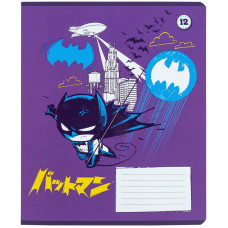Зошит уч. "Kite" 12арк.# /DC25-232/ софт тач + УФ лак, DC Batman (25/600)