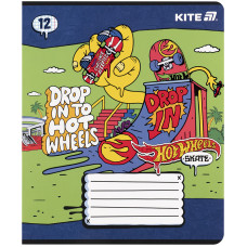 Зошит уч. "Kite" 12арк.# /HW25-232-2/ софт тач + УФ лак, Hot Wheels Skate (25/600)
