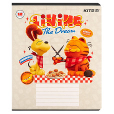 Зошит уч. "Kite" 12арк.== /GF24-234/ гібр. лак + УФ лак, Garfield (25/600)