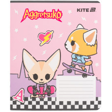 Зошит уч. "Kite" 18арк.# /AR25-236/ софт тач + УФ лак, Aggretsuko (20/400)