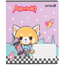 Зошит уч. "Kite" 18арк.# /AR25-236/ софт тач + УФ лак, Aggretsuko (20/400)