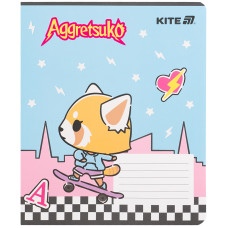 Зошит уч. "Kite" 18арк.# /AR25-236/ софт тач + УФ лак, Aggretsuko (20/400)