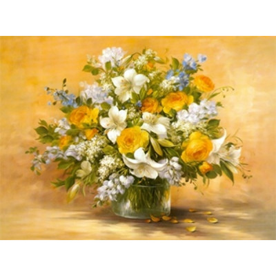 Алмазна мозаїка "Go to art" /189495/ "Літній букет" 30*40см на підрамнику