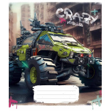 Зошит уч. "Школярик" 48арк.== /3283L/ "Monster trucks" ВД-лак (хлопчик) (10/100)
